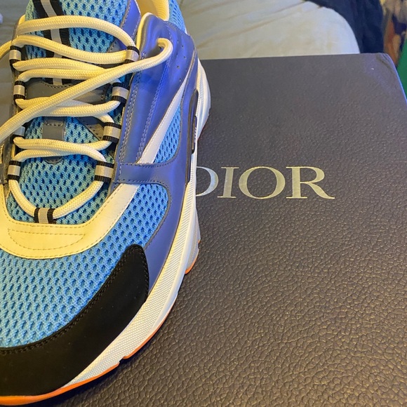Christian Dior Men sneaker Size 45 Multi color (yellow,blue,grey) - Picture 3 of 7